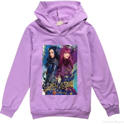 Descendants Hoodies Girls Long Sleeve Pullover Autumn Spring Cute Sweatshirt And Hoody Girls Hooded Love Printed Casual