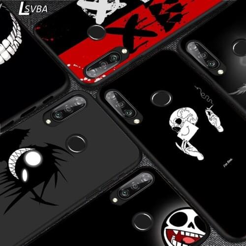 Smile Skeleton Devil Silicone Cover For Huawei P40 P30 P20 Pro P10 P9 P8 Lite E Plus 2019 2017 5G Phone Case