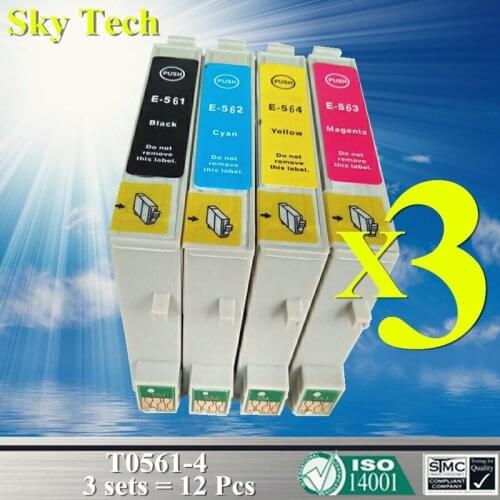 Compatible Ink Cartridges For T0561 - T0564 , Suit for Epson Stylus Photo RX430 / R250 / RX530 etc