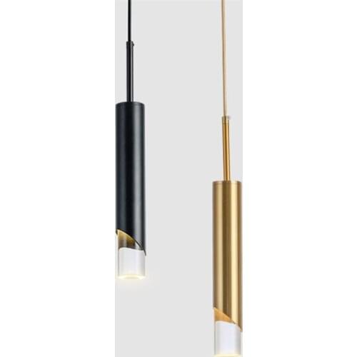 Nordic Modern LED Long Tube Pendant Lights Bedroom Luxury Restaurant Bedside Lamps Bar Art Dining Room Hanging Lights Fixtures