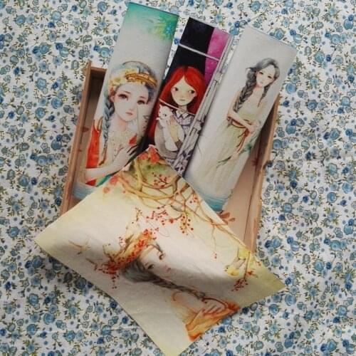 15*20cm bird cherry girl digital printing patchwork hand cloth 100% cotton hand DIY fabric for sewing patchwork home decoration