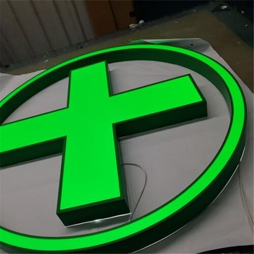 Facelit Acrylic Channel Letter Customized Painted Stainless Steel Sign With Trim Cap for Decoration