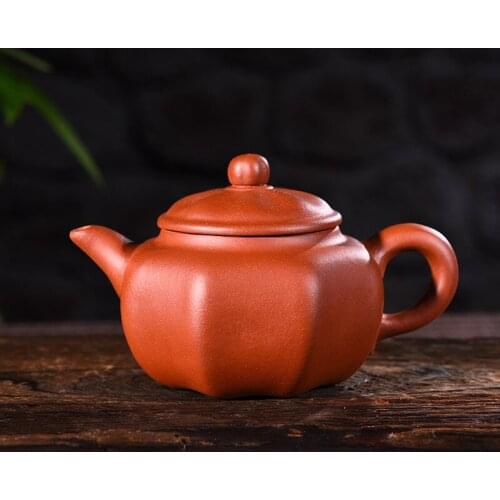 Yixing Purple Sand Bottle Manual Making Origin Mine Clear Cement Octagonal Bottle Kungfu Teapot Set Mixed Batch