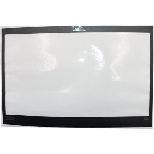 LCD Bezel Screen Front Frame Mylar Sticker for Lenovo ThinkPad T490s B Case RGB Camera Laptop with Double-Sided Adhesive 02HM516