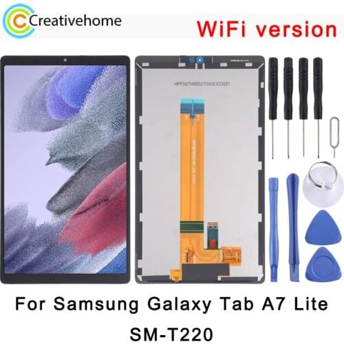LCD Screen and Digitizer Full Assembly for Samsung Galaxy Tab A7 Lite, SM-T220 WiFi version,SM-T225 LTE version