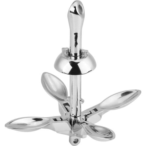 0.7KG 316 Stainless Steel Boat Folding Grapnel Anchor Docking Hardware for Marine Yacht Durable Parts 2018 New Arrive