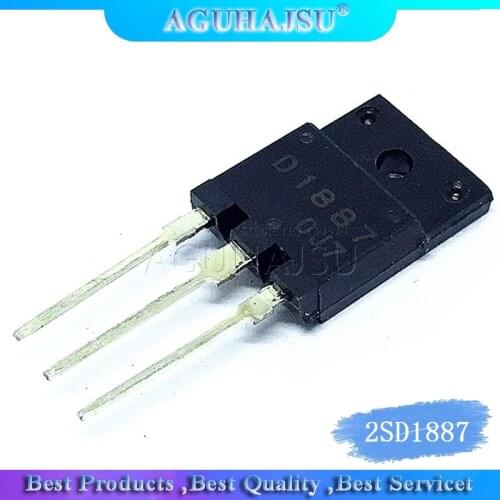 1PCS D1887 2SD1887 TO-3PF Without damping power tube N-channel 1500V 10A