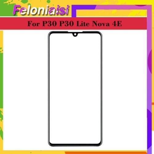 10Pcs/lot For Huawei P30 ELE-L09 ELE-L29 P30 Lite Nova 4E Touch Screen Touch Panel Sensor Digitizer Front Glass Outer LCD Lens