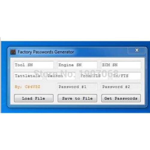 100% ET FACTORY PASSWORDS GENERATOR