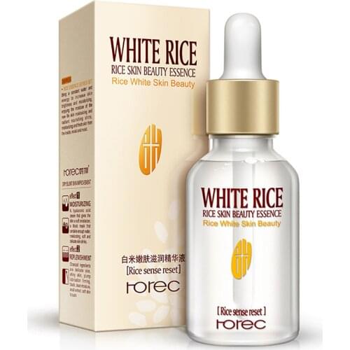 15ml Pure Rice Moisturizing Anti Aging Face Serum For Whitening Serum Deep Firming Nourishing Liquid Skin Care