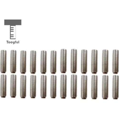 24 Pieces Metal Portable Electric Guitar Hexagon Screws Saddle Bridge for Strat Tele Electric Guitar Tremolo Bridge Parts Silver