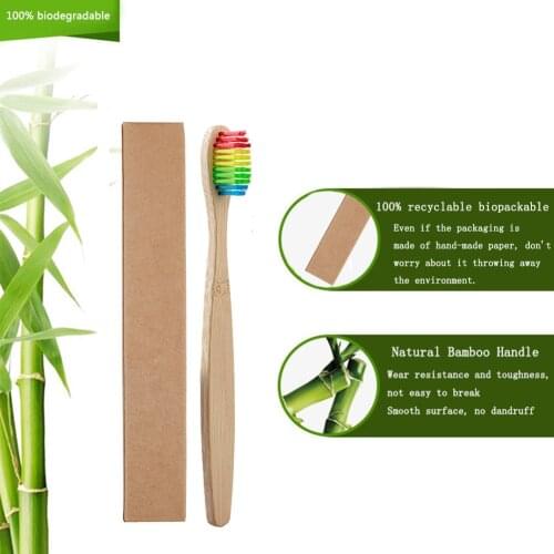 5pcs Soft Bristles Children Bamboo Toothbrushes Eco Friendly Oral Care Travel Tooth Brush