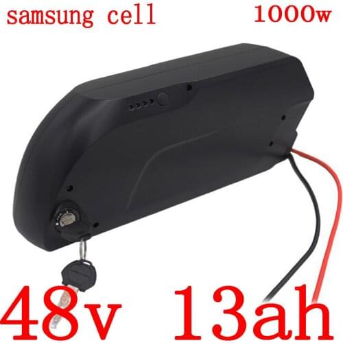 Free customs tax 48V 13AH Lithium battery 500W 750W 1000W 48V electric bicycle battery use samsung cell with 30A BMS+2A charger