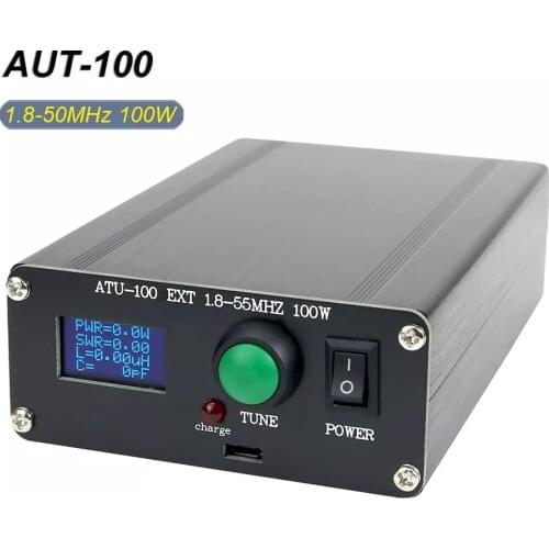 ATU 100 Automatic Antenna Tuner 100W 1.8-50MHz 0.96-Inch OLED Display by N7DDC 7x7 For 10-100W Radio Stations