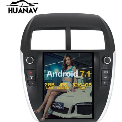 Tesla style car Multimedia GPS navigation for MITSUBISHI ASX RVR Outlander deporte 2010-2014 radio WIFI recorder NO DVD PLAYER