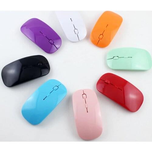 2.4GHz USB Wireless Tablet Laptop Computer Mouse Optical Scroll Mice Ultra-thin Office Mice With Battery For Laptop PC Computer