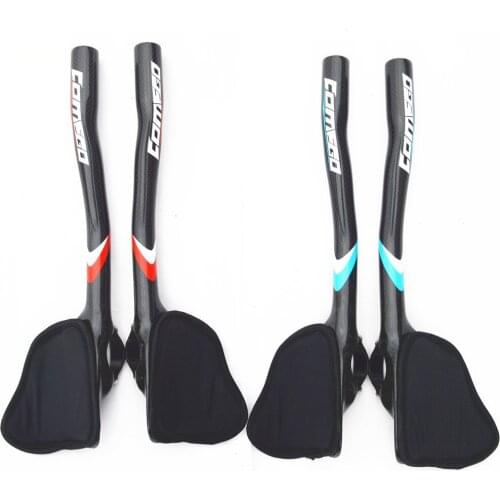 Comego Full Carbon Fiber Bicycle TT Handlebar Road Bike Rest Handlebars bar 3k cycling bicycle parts bike