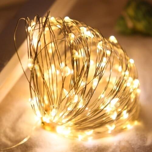 1pcs DC12V 10M Led Fairy string light Waterproof Silver copper wire Line Xmas Christmas festival wedding decoration light