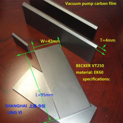 Graphite vane,carbon plate ,carbon vane,vacuum pump carbon vanes Becker-vt.4.40 4x43x95mm