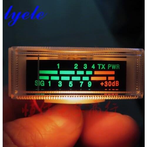 VU meter TX PWR DB meter Electronic instrument indicator +3DB level signal indicator head with backlight