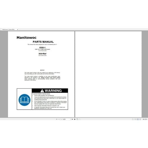 Manitowoc Grove Cranes All Models Updated 2021 [12.2020] Spare Parts Catalog PDF DVD