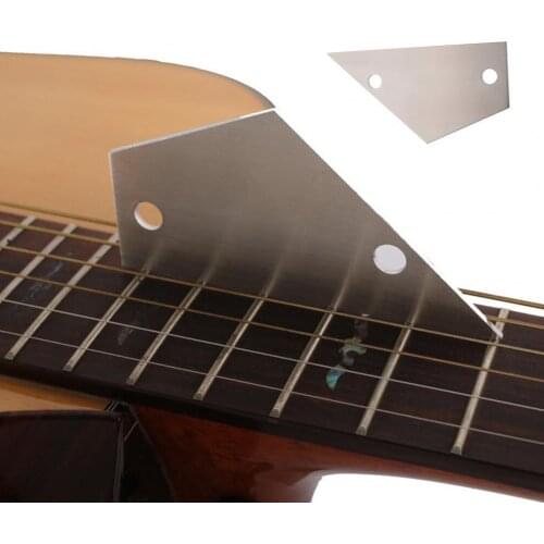 Fret Level Ruler 2 Hole Accessories Stainless Steel Guitar Bass Fret Leveling Ruler for Instrument Measuring Ruler Fret Level Ru
