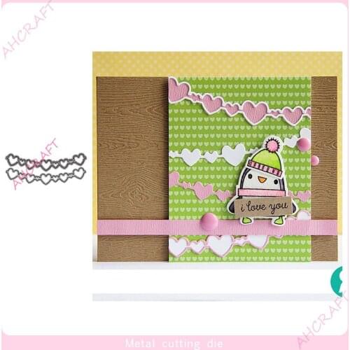 Heart-shaped Ribbon Metal Cutting Dies for DIY Scrapbooking Photo Album Decorative Embossing PaperCard Crafts Die2021
