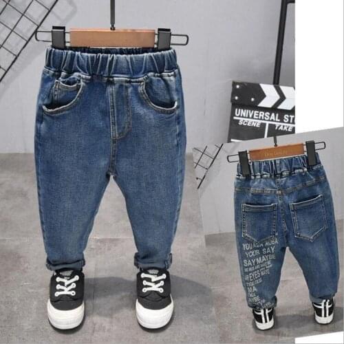 2-7years fashion Children Pants Trousers Baby Boys Jeans Brand Fashion Autumn Kids Trousers Children Clothin