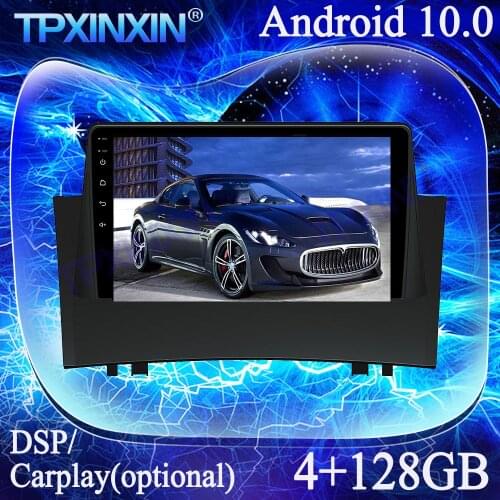 4+128G IPS Android 10.0 PX6 For Renault Megane II 2004-2008 DSP Carplay Multimedia Player Tape Recorder GPS Auto Radio Head Unit