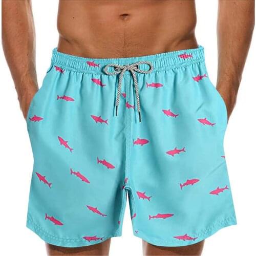 Mens swimming trunks, casual swimwear, beach shorts, printed color shorts, swimming trunks