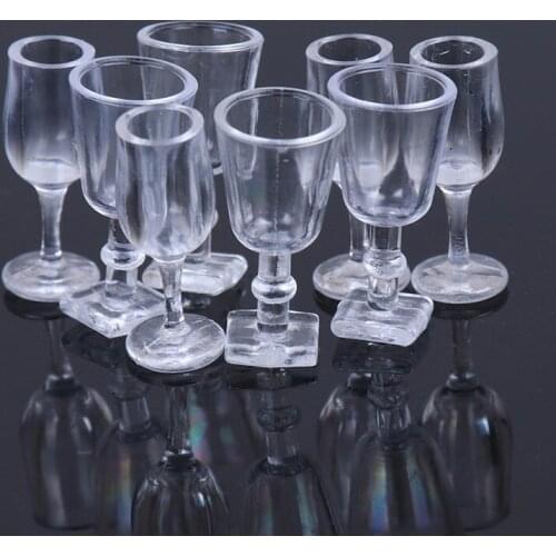 4pcs/lot Resin 1:12 Scale Cup Tableware Set Dollhouse Miniature Toy DIY Baby Kids Children Toys Wholesale