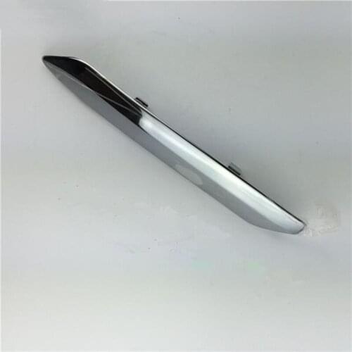 2PCS FL&FR Car-styling front bumper trim For 2013 Citroen C5 Bumper side light bar Scuff strip protective decorative film cover