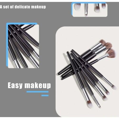 8 Pcs Basic Facial Makeup Brush Small Fan-shaped Eye Shadow Brush Eyebrow Brush Foundation Brush And Easy To Carry Beauty Tools
