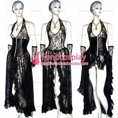 O Dress The Story Of O Black Lace Dress Cosplay Costume Tailor-made[G355]