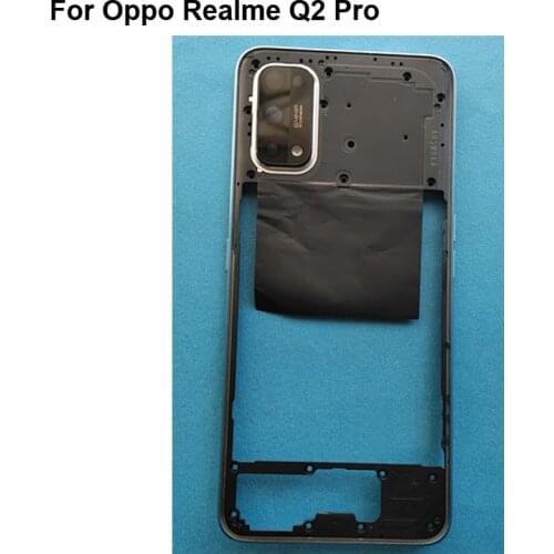 Tested LCD Holder Screen Front Frame For Oppo Realme Q2 Pro Housing Case Middle Frame For Oppo Realme Q 2 Pro Spare Parts