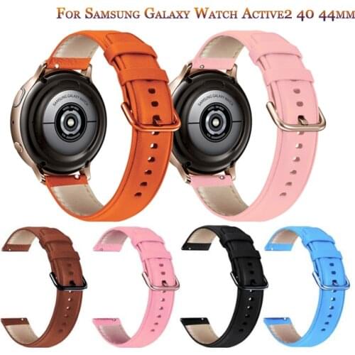 Strap For Samsung Galaxy Watch Active 2 40mm 44mm Galaxy 42mm Gear S2 Sport Genuine Leather Bands Strap Bracelet fashion bands