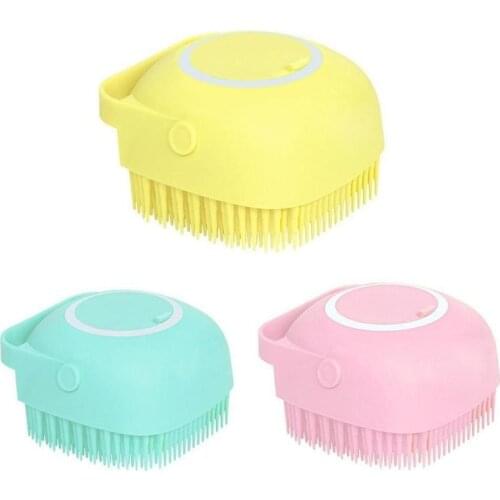 Silicone Brush With Hook Soft Silicone Baby Showers Cleaning Mud Dirt Remover Massage Back Scrub Showers Bubble Brushes