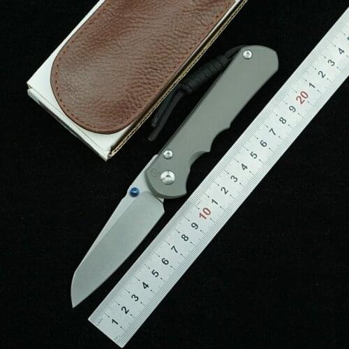 LEMIFSHE L#Sebenza 25 Folding Knife S35vn Blade Titanium Alloy Handle Camping Hunting Outdoor Survival Kitchen Knife EDC Tools