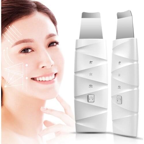 Ultrasonic Skin Scrubber Facial Cleanser Dirt Blackhead Removal Reduce Wrinkles Spots Face Whitening Lifting Machine