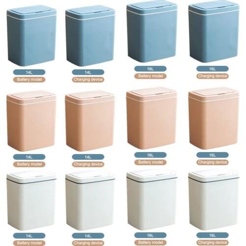 ABS Smart Trash Can Waste Bin Kitchen Bathroom Toilet Garbage Supplies