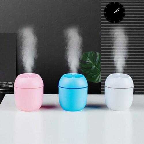 Portable Air Humidifier 250ML Essential Oil Diffuser 2 Modes USB Auto Off with LED Light for Home Car Mist Maker Face Steamer