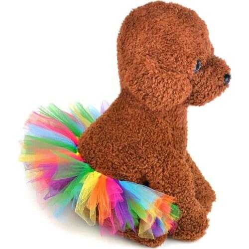 New Summer Princess Pet Dog Wedding Dress Sweet Dog Mesh Skirt Clothes Pet Tutu Skirt Christmas Halloween Costume 30E