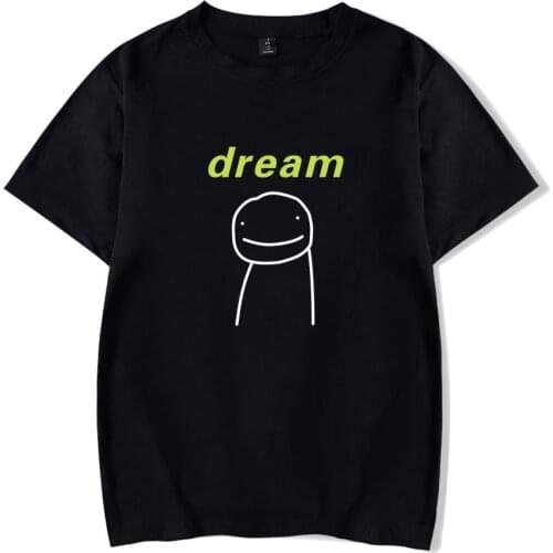Dreamwastaken T-shirts Women Men Dream Smp Merch Graphic Tees Funny Shirts for Woman Tshirts Loose Crew Neck Harajuku Tops