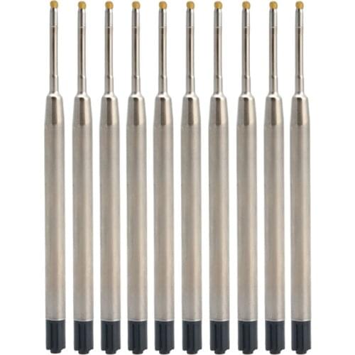 10pcs Black Ink Universal Style Standard 1MM Ball Point Pen Refills Medium Nib