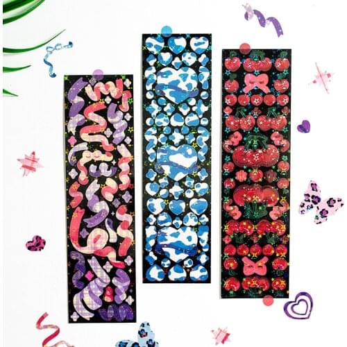 2 Sheets Rainbowsky Series Stickers Decoration Colorful Hand Account DIY Material