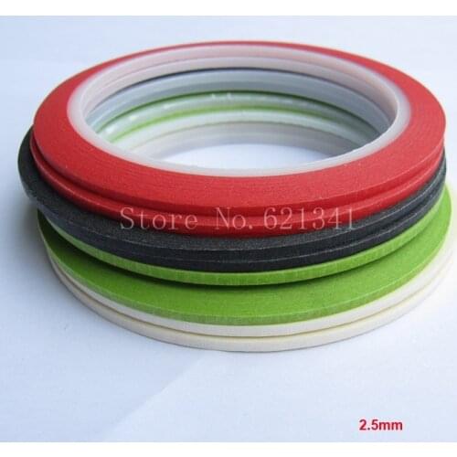 8 Rolls/Lot 2.5mm*25m Masking Tape Draping Tape Pattern Making Supplies Masking Tape & Nail Art Tape Free Shipping