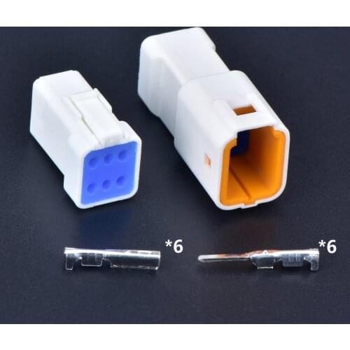 5 sets JST JWPF type Automotive Waterproof Cable Connector 6 pin Male and Female Butt Plug 06R-JWPF-VSLE-S 06T-JWPF-VSLE-S