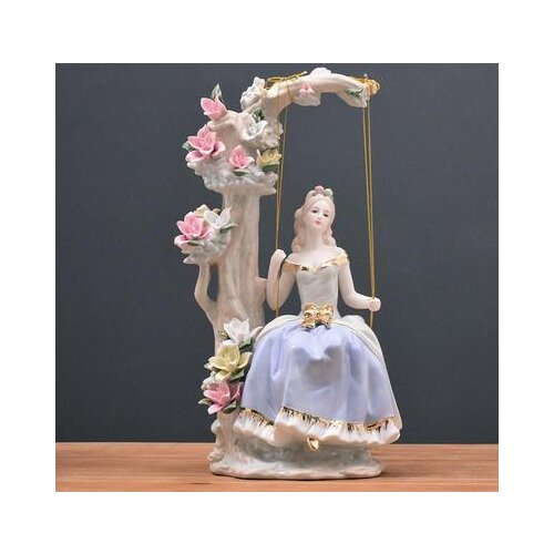 European Ceramic Crafts Home furnishings Court Western Lady Living room TV cabinet Mammoth Home Art Opening