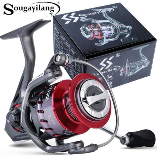 Sougayilang 9 + 1BB Spinning Fishing Reel 5.2:1 6.2:1 Gear Ratio Hollow Carbon Fiber 8KG Max Power Carp Fishing Tackle