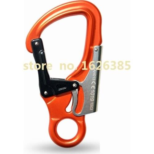 2500KG-2200kg eye hook self-locking grab safety hook big opening lock CE quality safety hasp shackle for aerial rigging hardware